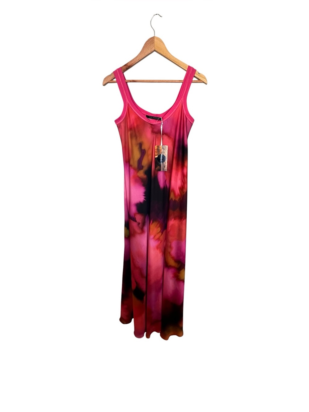 NWT Beate Heymann Magenta watercolor Dress 8 - Picture 3 of 9